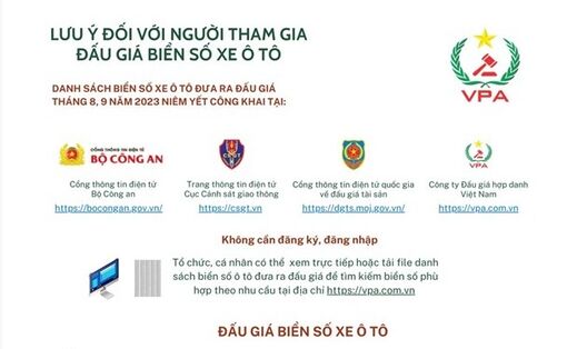 Người dân cần lưu ý gì khi tham gia phiên đấu giá biển số ôtô?