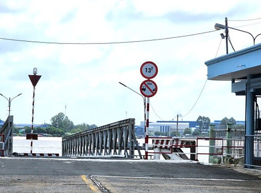 Phà Vàm Cống hoạt động trở lại từ ngày 2/9