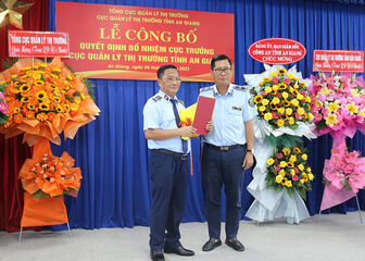 Ông Trần Thanh Bình được bổ nhiệm giữ chức Cục trưởng Cục Quản lý thị trường tỉnh An Giang