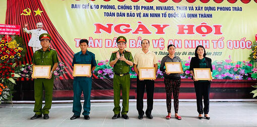 Ngày hội toàn dân bảo vệ an ninh Tổ quốc năm 2023 ở xã Định Thành