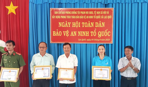 Xã biên giới Lạc Quới tổ chức Ngày hội toàn dân bảo vệ an ninh Tổ quốc