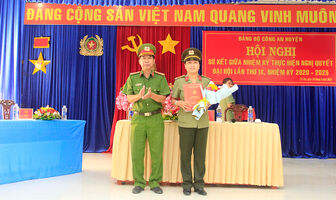 Đảng bộ Công an huyện Tri Tôn sơ kết giữa nhiệm kỳ 2020 - 2025