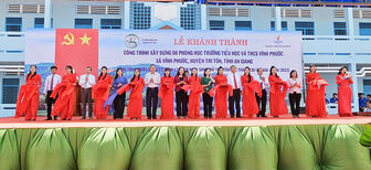 Khánh thành trường học do Phó Chủ tịch nước Cộng hòa XHCN Việt Nam Võ Thị Ánh Xuân vận động tài trợ