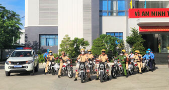 Công an các địa phương ở An Giang ra quân đảm bảo trật tự, an toàn giao thông