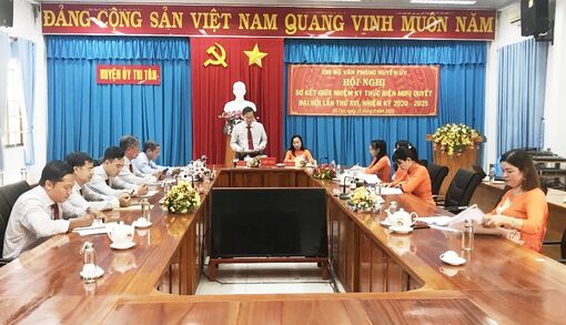 Văn phòng Huyện ủy Tri Tôn thực hiện tốt vai trò tham mưu, giúp việc