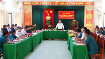 Đảng bộ Quân sự huyện Tri Tôn đạt "Trong sạch vững mạnh tiêu biểu" 3 năm liền