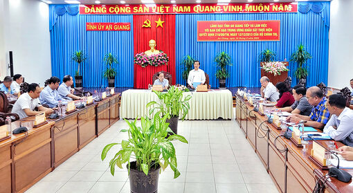 Khảo sát việc thực hiện Quyết định 218-QĐ/TW của Bộ Chính trị tại An Giang