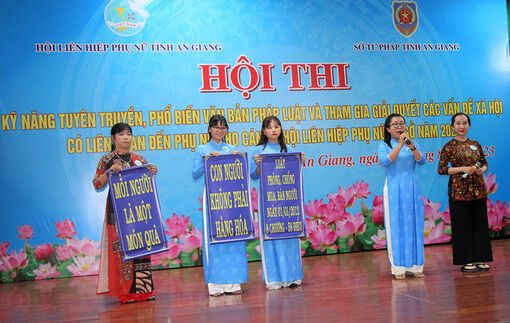 An Giang: Thi kỹ năng tuyên truyền, phổ biến văn bản pháp luật và tham gia giải quyết các vấn đề xã hội liên quan đến phụ nữ