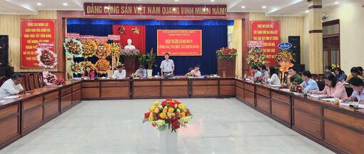 Ban Tổ chức Thành ủy Châu Đốc giao ban công tác xây dựng Đảng