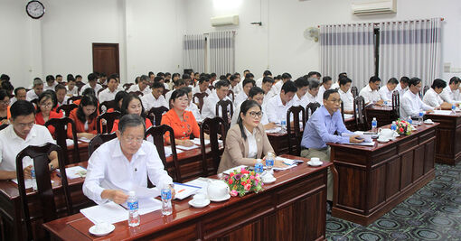 Đảng ủy Công ty Cổ phần Xây lắp An Giang Hội nghị sơ kết giữa nhiệm kỳ 2020-2025