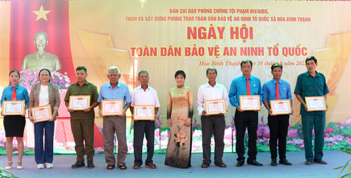 Ngày hội toàn dân bảo vệ an ninh Tổ quốc tại xã Hòa Bình Thạnh
