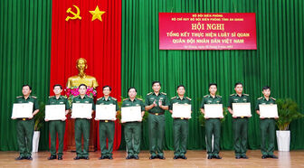 Bộ đội Biên phòng tỉnh An Giang tổng kết thực hiện Luật Sĩ quan