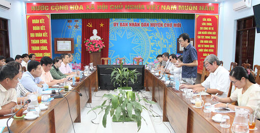 Sở Lao động -Thương  binh và Xã hội An Giang kiểm tra, giám sát các dự án cho vay hỗ trợ việc làm ở huyện Chợ Mới