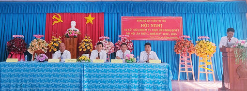 Thị trấn Tri Tôn tập phát triển thương mại - dịch vụ
