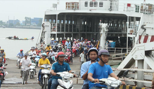 Phà Vàm Cống hoạt động trở lại lúc 7 giờ, ngày 1/9