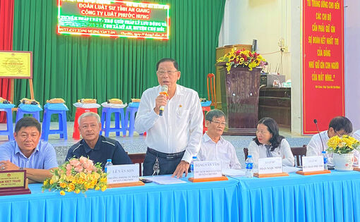 Tư vấn tuyên truyền pháp luật - trợ giúp pháp lý miễn phí lưu động cho hơn 100 hộ dân xã Mỹ An