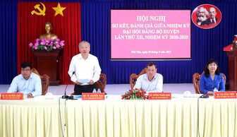 Sơ kết giữa nhiệm kỳ Đại hội Đảng bộ huyện Phú Tân lần XII (nhiệm kỳ 2020-2025)