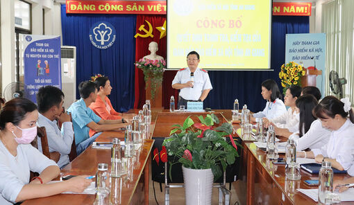 Bảo hiểm Xã hội An Giang công bố quyết định thanh tra, kiểm tra chuyên ngành 19 đơn vị sử dụng lao động