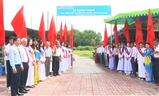 Khánh thành công trình hẻm và cổng phụ Trường THPT Võ Thị Sáu