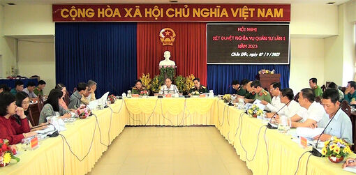 Hội đồng Nghĩa vụ quân sự TP. Châu Đốc xét duyệt nghĩa vụ quân sự lần 1