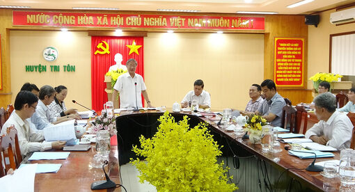 Tri Tôn nỗ lực đẩy nhanh tiến độ đầu tư công