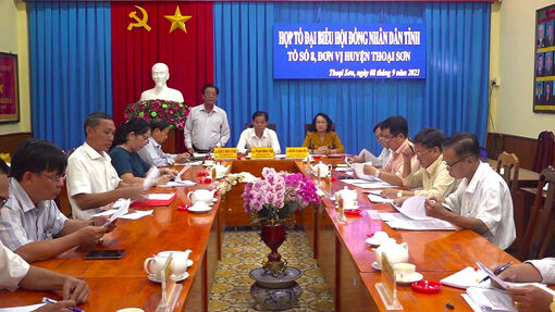 Họp Tổ Đại biểu số 8, HĐND tỉnh An Giang