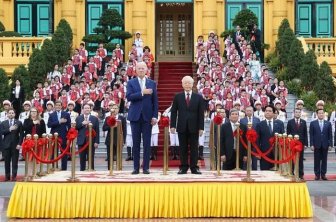 Tổng Bí thư Nguyễn Phú Trọng chủ trì Lễ đón Tổng thống Hoa Kỳ Joe Biden thăm cấp Nhà nước tới Việt Nam