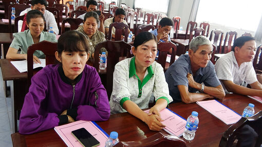 Nâng cao nghiệp vụ cho hòa giải viên cơ sở của huyện Tri Tôn