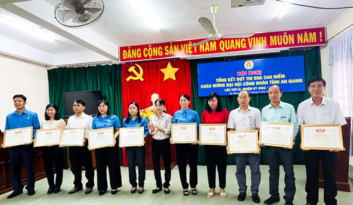 An Giang tổng kết đợt thi đua cao điểm chào mừng Đại hội Công đoàn tỉnh lần thứ XI (nhiệm kỳ 2023-2028)