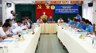 Họp báo về Đại hội Công đoàn tỉnh An Giang lần thứ XI (nhiệm kỳ 2023-2028)
