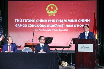 Thủ tướng Phạm Minh Chính gặp mặt bà con cộng đồng người Việt Nam tại Hoa Kỳ