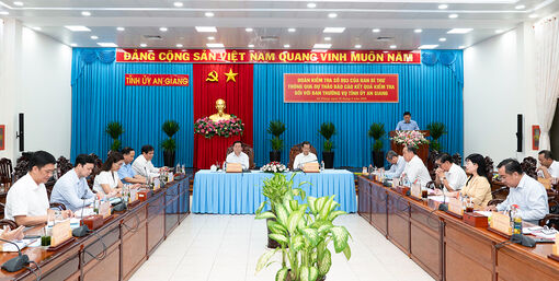 Đoàn kiểm tra số 893 thông qua dự thảo kết quả kiểm tra đối với Ban Thường vụ Tỉnh ủy An Giang