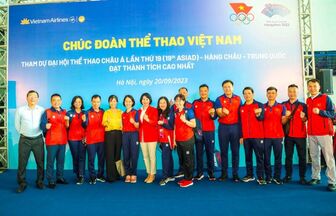 Đoàn Thể thao Việt Nam có mặt tại Trung Quốc, sẵn sàng cho mục tiêu cao nhất