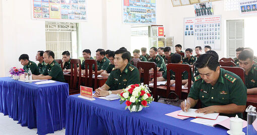 Sơ kết giữa nhiệm kỳ Đảng bộ Đồn Biên phòng Cửa khẩu Long Bình