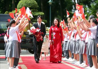 Phó Chủ tịch nước Võ Thị Ánh Xuân chủ trì Lễ đón và hội đàm với Hoàng Thái tử Nhật Bản