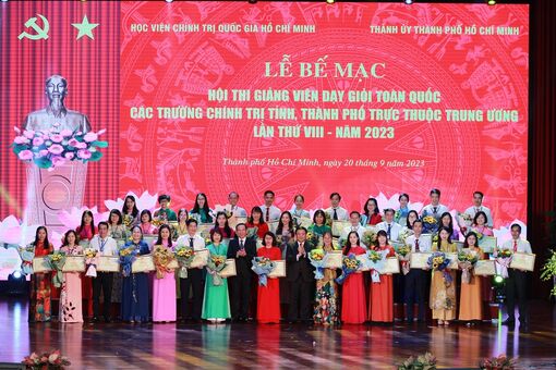 2 giảng viên Trường Chính trị Tôn Đức Thắng đạt giải cao tại Hội thi Giảng viên dạy giỏi toàn quốc các trường chính trị tỉnh, thành phố trực thuộc Trung ương