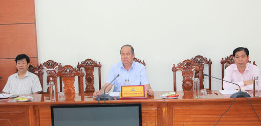 Liên đoàn Thương mại và Công nghiệp Việt Nam chi nhánh Cần Thơ và Trường Chính sách công và Quản lý Fulbright làm việc với UBND tỉnh An Giang