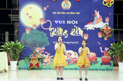 Nhà Văn hóa Lao động An Giang tổ chức Tết Trung thu cho các thiếu nhi