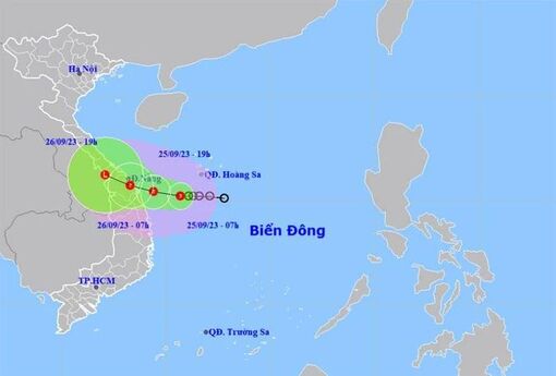 Chiều tối nay, áp thấp nhiệt đới vào vùng biển Đà Nẵng đến Quảng Ngãi