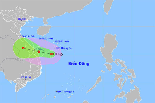 Thời tiết ngày 25/9: Áp thấp nhiệt đới gây mưa to từ Quảng Bình đến Tây Nguyên và Nam Bộ
