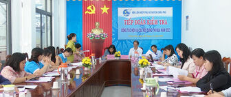 Kiểm tra hoạt động công tác Hội Liên hiệp Phụ nữ tại huyện Châu Phú