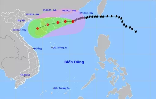 Bão số 4 giật cấp 16 ở Biển Đông, miền Bắc nhiều nơi mưa rất to
