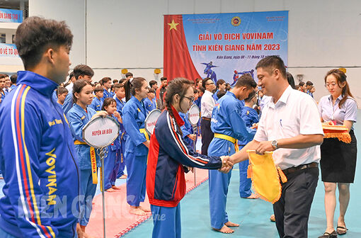 Khai mạc giải vô địch Vovinam tỉnh Kiên Giang năm 2023