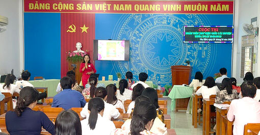 Phòng Giáo dục và Đào tạo huyện Chợ Mới tổ chức Hội thi nhân viên thư viện giỏi
