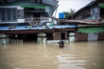 Myanmar đóng cửa hơn 200 trường học do lũ lụt
