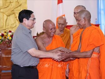 Thủ tướng Phạm Minh Chính chúc mừng đồng bào Khmer nhân Lễ Sene Dolta