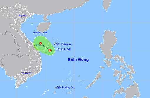 Thời tiết ngày 17/10: Vùng áp thấp mạnh lên thành áp thấp nhiệt đới