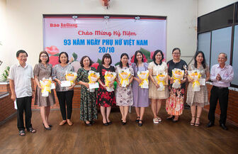 Công đoàn cơ sở Báo An Giang Họp mặt kỷ niệm 93 năm Ngày thành lập Hội Liên hiệp Phụ nữ Việt Nam (20/10/1930- 20/10/2023)
