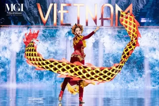 National Costume hoành tráng, nặng 30 kg của thí sinh Hoa hậu Hòa bình