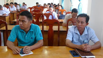 Bồi dưỡng công tác Đảng cho 80 cán bộ cơ sở của huyện Tri Tôn